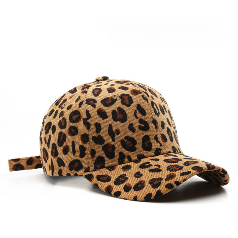 Tapa de béisbol de béisbol de estampado de leopardo de algodón al por mayor